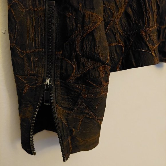 Cache Luxe Women's Reptile Print Stretch Jacket Size S - Picture 5 of 7